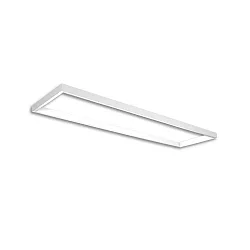 Rail d'alimentation TRACK48 H50 / 32 X 150CM (EMTPTY FRAME) angulaire, sans inserts, blanche