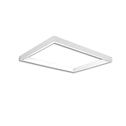 Rail d'alimentation TRACK48 H50 / 59.2 X 89.2CM (EMTPTY FRAME) angulaire, sans inserts, blanche