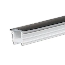 Accessoire Couverture du profil FLEX-COVER10 TWIST+BEND, opale, noir 2000cm