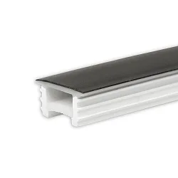 Accessoire Couverture du profil FLEX-COVER16 TWIST+BEND, opale, noir 500cm
