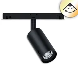 Projecteur sur rail TRACK48 - SELECT 18-50° COLORSWITCH ON-OFF CCT Switch, UGR < 19, commutable, focalisable IP20, noir mat 