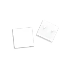 Embout TRACK48 FLAT H25 2 pièces, avec couverture, blanche