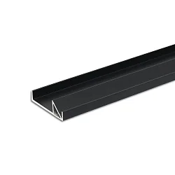 Profilé pour bord d'étagère FURNIT 10 SHELF, noir