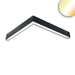 Lampe d'angle sur rail TRACK48 horizontal IP20, noir gradable