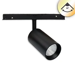 Projecteur sur rail TRACK48 pivotant, rotatif IP20, noir gradable
