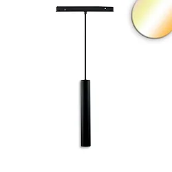 Lumière à suspension sur rail TRACK48 PIPE IP20, noir gradable