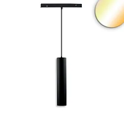 Lumière à suspension sur rail TRACK48 PIPE IP20, noir gradable