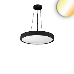 Lampe suspendue DN400 haut bas IP44, noir gradable