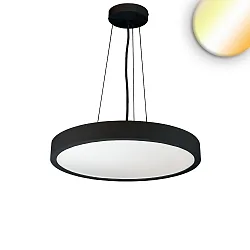 Lampe suspendue DN600 haut bas IP44, noir gradable