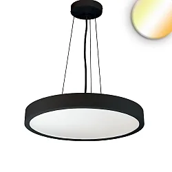 Lampe suspendue DN800 haut bas IP44, noir gradable