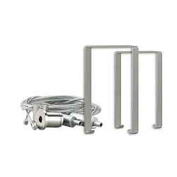 Support HALON Z65, argent