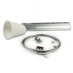 Accessoire Suspension câble CLASSIC SURFACE mécanique, 1 pièce, avec baldaquin, acier inoxydable 200cm