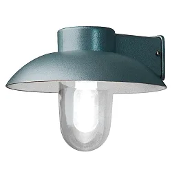 Luminaire mural d'extérieur MANI E27 IP44, argent, transparent