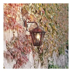 Luminaire mural d’extérieur FENIX Bas E27 IP23, cuivre, couleurs fumée