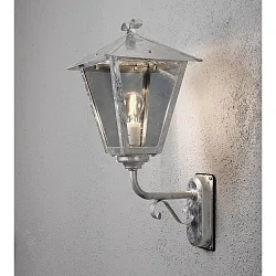 Luminaire mural d’extérieur BENU E27 IP23, couleurs fumée, acier