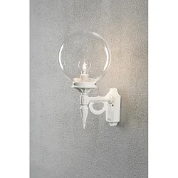 Luminaire mural d'extérieur ORION E27 IP23, transparent, blanche