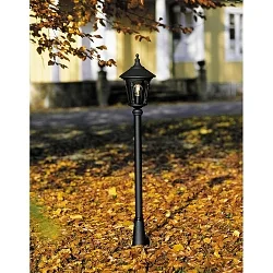 Tête de luminaire VIRGO E27 IP23, couleurs fumée, noir 