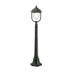Path luminaire PARMA, E27 max. 75W, green, aluminium / clear acrylic glass