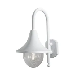 Luminaire mural d’extérieur BARI E27 IP44, transparent, blanche