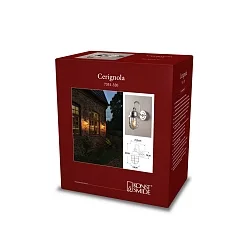 Luminaire mural d’extérieur CERIGNOLA  E27 IP44, galvanisé gradable