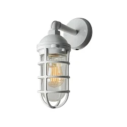 Luminaire mural d’extérieur OLBIA Bas, rond, langue E27 IP44, blanche gradable