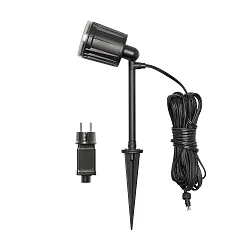 Lampe à piquet de terre AMALFI à 1 flamme IP44, noir 