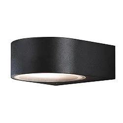Outdoor wall luminaire TERAMO, Up/Down, E27 max. 40W, black aluminium / opal glass