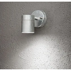 Outdoor wall luminaire MODENA, GU10 max. 35W, galvanised steel / clear glass