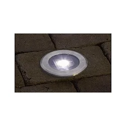 Projecteur encastré version pour montage encastré IP44, acier inoxydable, transparent
