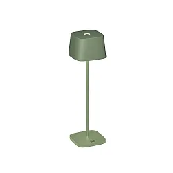 Lampe de table à accu CAPRI IP54, vert, gris gradable