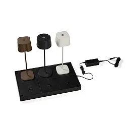 Unité de chargement CHARGER 6 fois, avec adaptateur, noir 