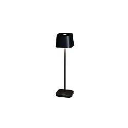 Lampe de table à accu CAPRI MINI IP54, noir  gradable