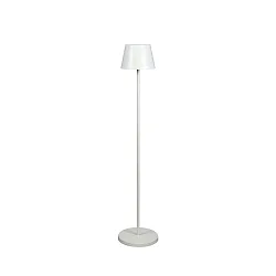 Lampadaire à accu POMEZIA MEDIUM USB IP54, blanche gradable