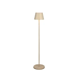 Lampadaire à accu POMEZIA MEDIUM USB IP54, couleur sable gradable