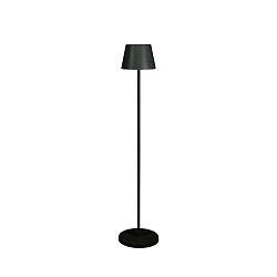 Lampadaire à accu POMEZIA MEDIUM USB IP54, noir gradable