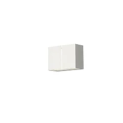 Outdoor wall luminaire PAVIA, with double cone of light, 3W 3000K 800lm, white aluminium