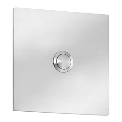 Plaque à sonnette  10 X 10 grand, carré, acier inoxydable