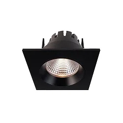KapegoLED recessed ceiling ring Orionis, square, current constant, 17-19V DC, 350mA, 6.5W, warm white, matt black