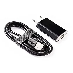 Bloc d'alimentation enfichable USB, noir