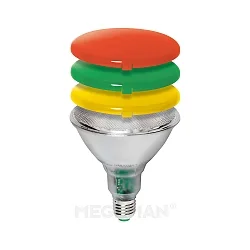 Diffuseur LED PAR38, rouge, translucide