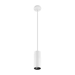 Luminaire à suspension PIPE 17CM cylindrique, court GU10 IP20, blanche gradable