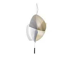 Luminaire à suspension VOILES SMALL LED IP20, chrome gradable