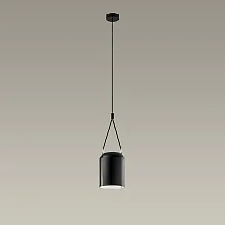 Luminaire à suspension ATTIC E27 IP20, noir 