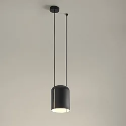 Luminaire à suspension ATTIC V E27 IP20, noir 