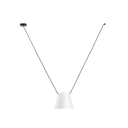 Luminaire à suspension ATTIC V conique E27 IP20, blanche