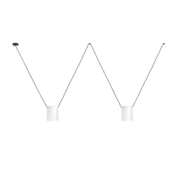 Luminaire à suspension ATTIC 2 à 2 flammes E27 IP20, blanche