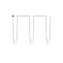 Luminaire à suspension ATTIC 3 3 flammes E27 IP20, blanche