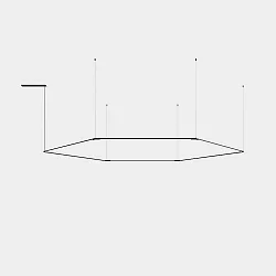 Luminaire à suspension TUBS MODULAR LED IP20, noir gradable