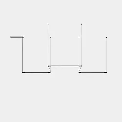 Luminaire à suspension TUBS MODULAR LED IP20, noir gradable