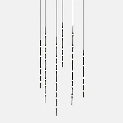 Luminaire à suspension DEW LED IP20, noir gradable